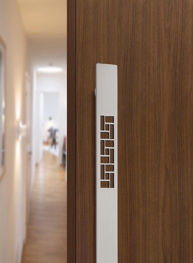 Atom 17.6 inches Stainless Steel Pull Handle | Silver Satin Finish | Door Handle | Center to Center Hole Size 15.6 inches, PH-DSH-01 (Pack of 2) - Image 3